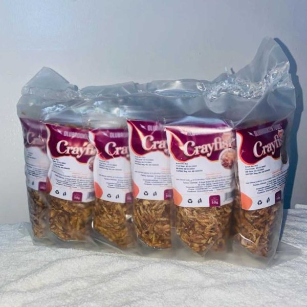 Olubrooklyn Foods Crayfish - 50G Sachet - 12 Pieces in a Park